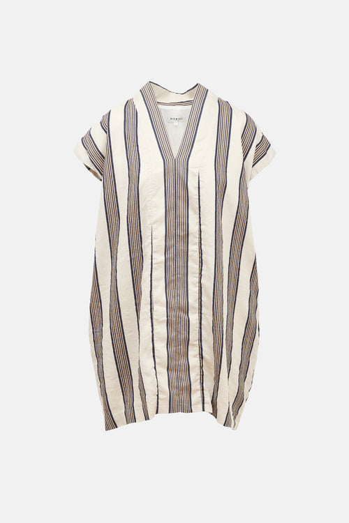 Horses Atelier Striped Smoking Mini Dress