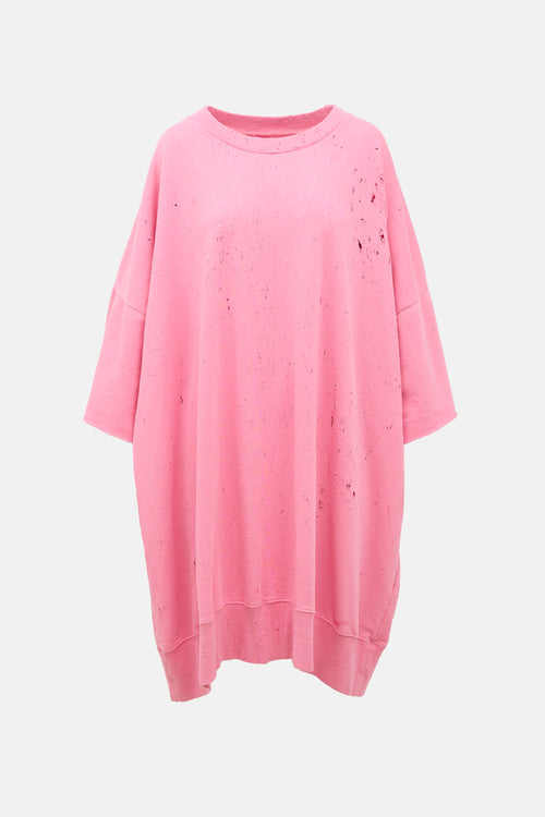MM6 Maison Margiela Distressed Sweater Dress