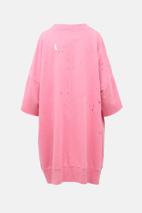 MM6 Maison Margiela Distressed Sweater Dress