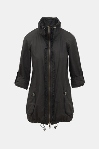 Burberry Ruffle Placket Jacket