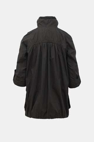 Burberry Ruffle Placket Jacket