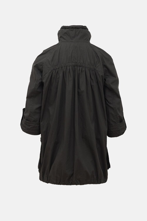 Burberry Ruffle Placket Jacket