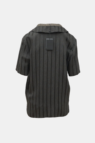 Alexander Wang Embellished Collar Shirt