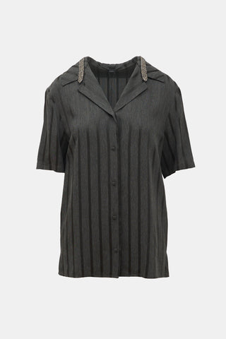 Alexander Wang Embellished Collar Shirt