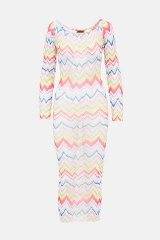 Missoni Sheer Mesh Printed Dress