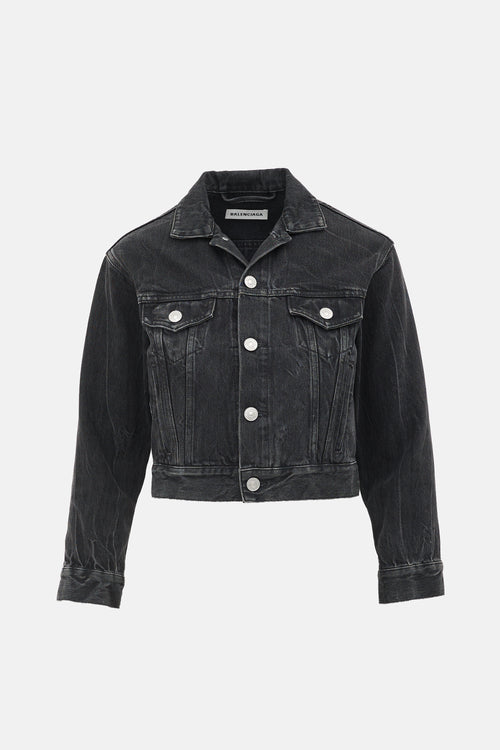 Balenciaga Denim Cropped Jacket
