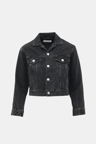 Balenciaga Denim Cropped Jacket