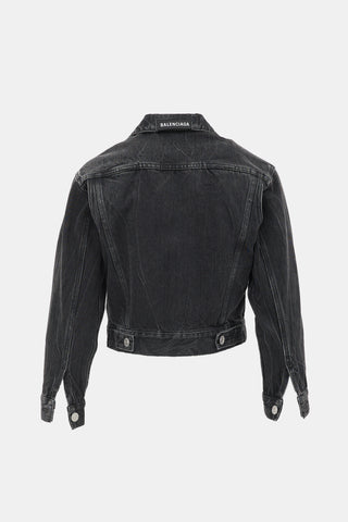 Balenciaga Denim Cropped Jacket