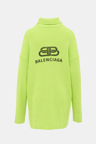 Balenciaga FW 2019 Rib Knit BB Sweater