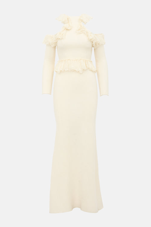 Ermanno Scervino Boucle Wool & Silk Dress
