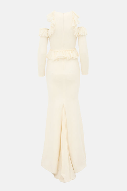 Ermanno Scervino Boucle Wool & Silk Dress