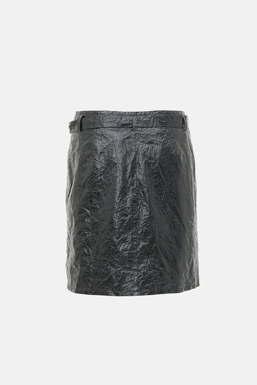 Helmut Lang Crinkled Vinyl Co-Ord Set