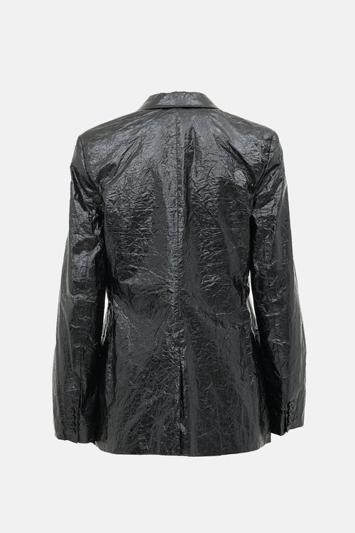 Helmut Lang Crinkled Vinyl Co-Ord Set