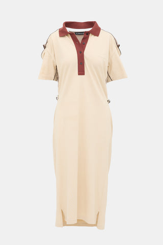 Y/Project Cutout Colour Block Polo Dress