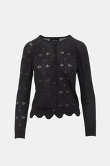 Simone Rocha Wool & Silk Pointelle Cardigan