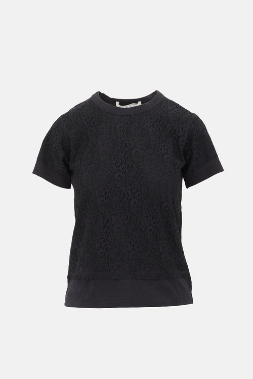 Comme des Garçons Lace Overlay T-Shirt