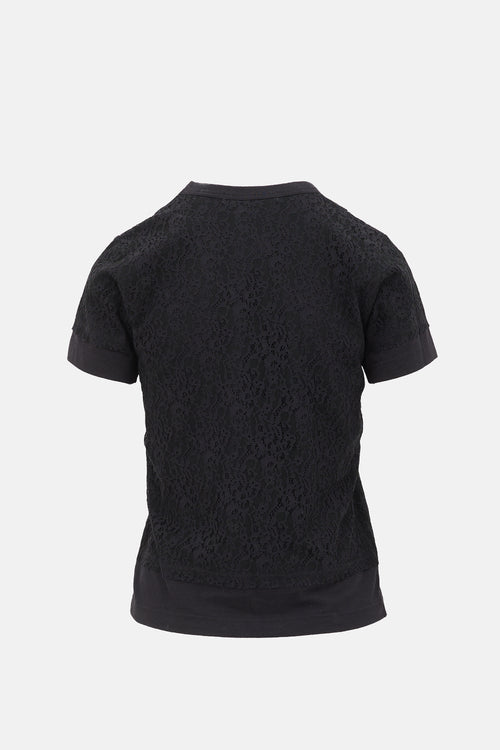 Comme des Garçons Lace Overlay T-Shirt