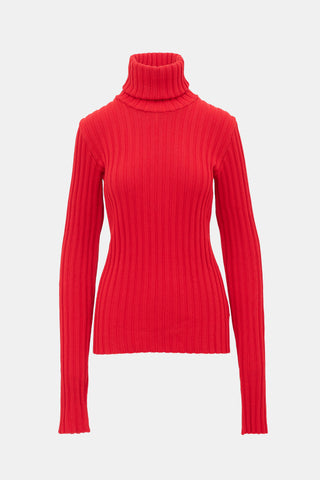 Maison Margiela Wool Rib Knit Sweater