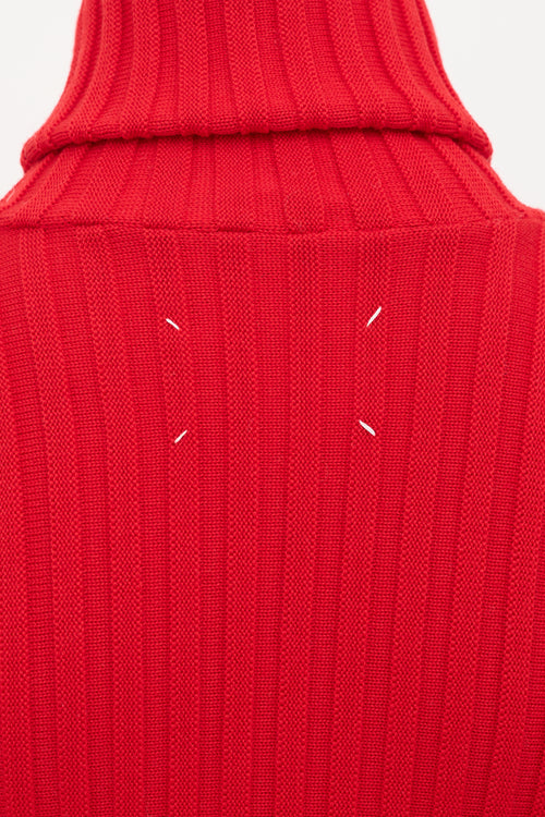 Maison Margiela Wool Rib Knit Sweater