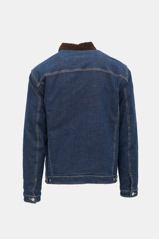 DSquared2 Denim Corduroy Collar Jacket