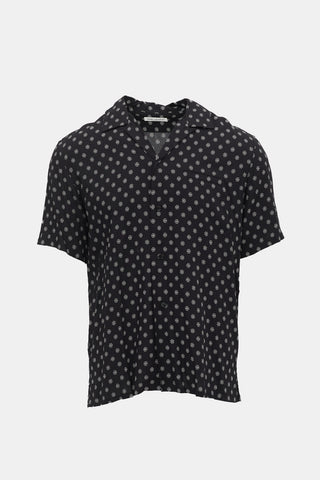 Saint Laurent Printed Camp Collar Shirt