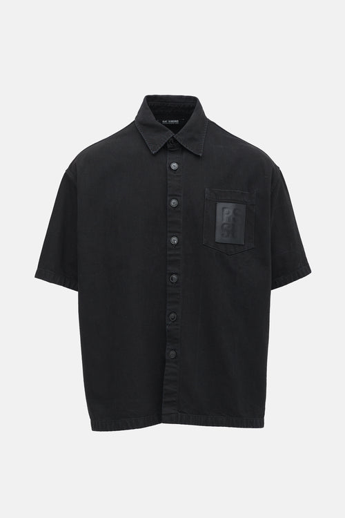 Raf Simons Oversized Denim Logo Shirt