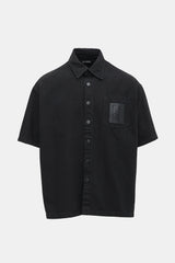 RAF BY RAF SIMONS ミリタリーシャツ shirt 00s Raf Simons // Oversized Denim Logo Shirt – VSP Consignment