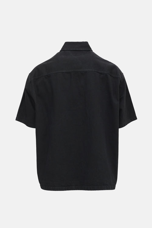 Raf Simons Oversized Denim Logo Shirt
