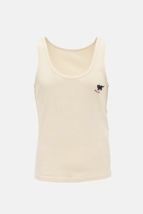 Gucci 2021 Distressed Logo Tank Top