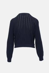 Chanel Ribbed Pointelle Cardigan