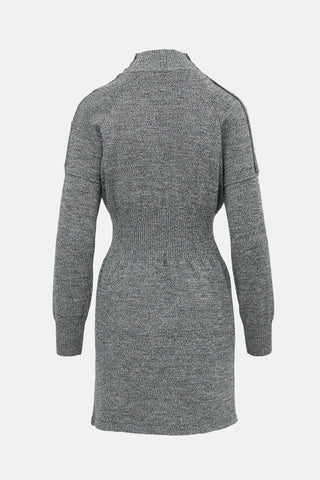 Chanel Marled Wool Sweater Dress