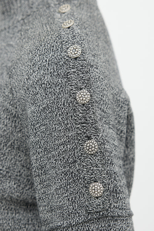 Chanel Marled Wool Sweater Dress