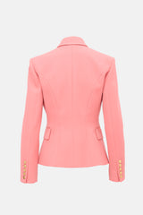 Balmain Wool Crest Button Blazer