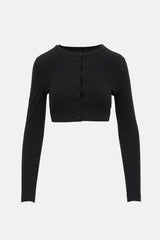 Alaïa Jersey Knit Cropped Cardigan