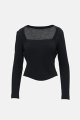 Alaïa Jersey Knit Long Sleeve Sweater