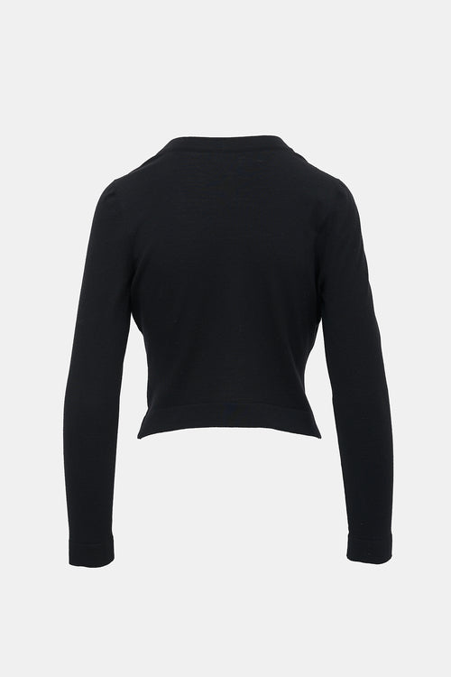 Alaïa Jersey Knit Long Sleeve Sweater