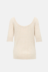 The Row Merino Wool & Silk Knit Top