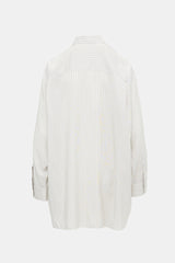 The Row Silk Pinstripe Luka Shirt