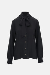 Gucci Ruffled Tie Collar Blouse