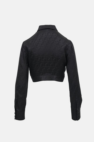 Fendi Silk Monogram Jacquard Shirt