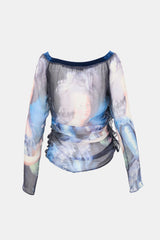Dolce & Gabbana D&G FW 2003 Sheer Printed Top