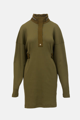 Givenchy Rib Knit Long Sleeve Dress