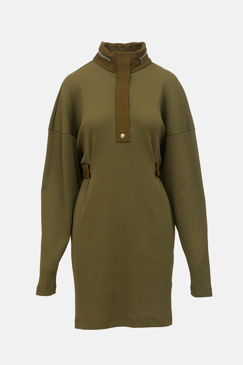 Givenchy Rib Knit Long Sleeve Dress