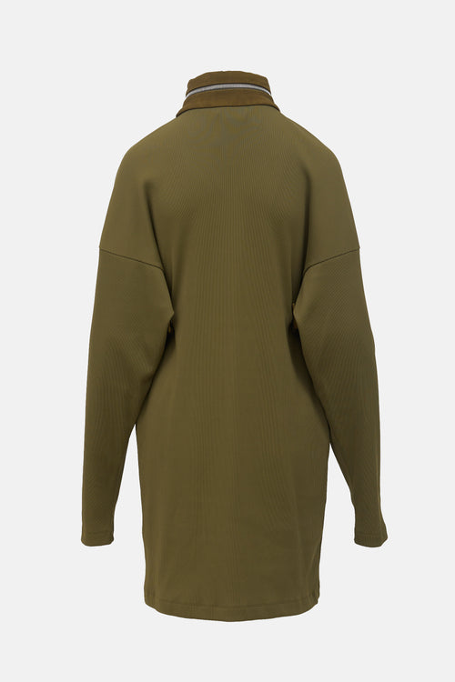 Givenchy Rib Knit Long Sleeve Dress
