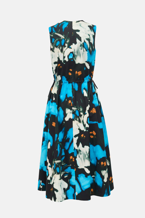 Dries Van Noten Printed Sleeveless Midi Dress