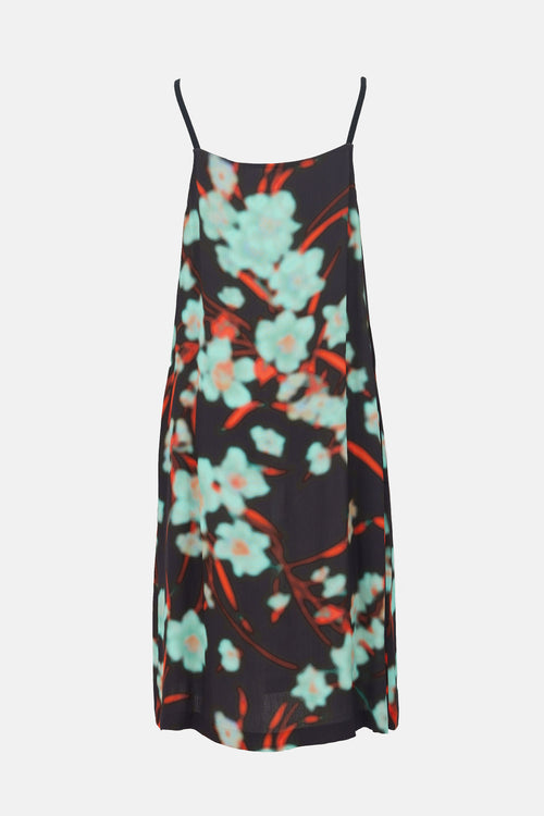 Dries Van Noten Crepon Printed Tank Dress