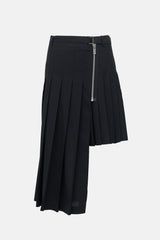 Sacai Asymmetrical Pleated Skirt