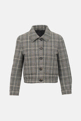 Brunello Cucinelli Wool Glen Check Padded Jacket