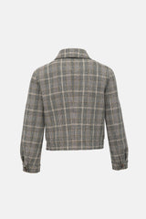 Brunello Cucinelli Wool Glen Check Padded Jacket