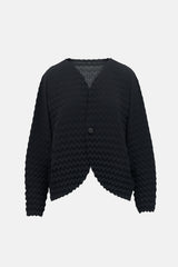 Issey Miyake Chevron Plissé Cardigan